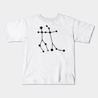 Gemini Zodiac Constellation Kids T-Shirt